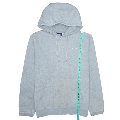 Nike Men's Grey Pullover Hoodie Size M Regular Fit Logo Sports
