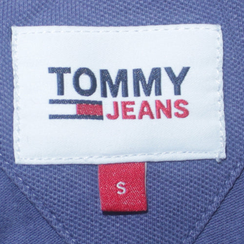 Tommy Jeans Men's Blue Cotton Stretch Polo Shirt Size S
