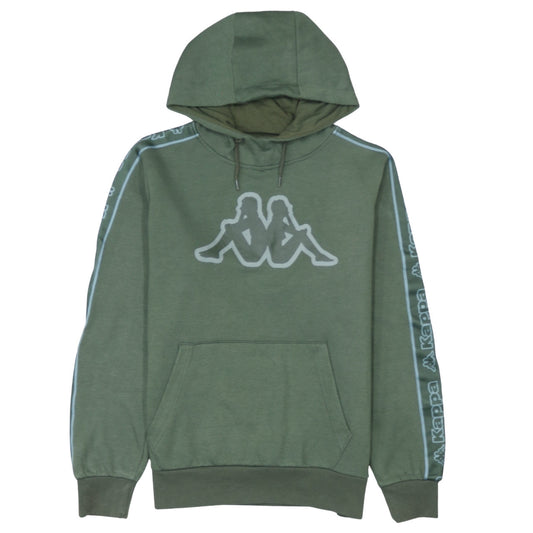 Kappa Men's Green Pullover Hoodie Small Logo Sportswear
