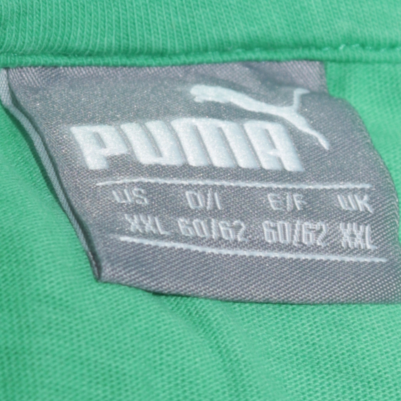 Puma Men's Green Cotton Short Sleeve Polo Shirt XL