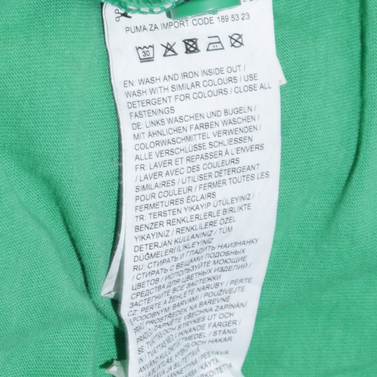 Puma Men's Green Cotton Short Sleeve Polo Shirt XL