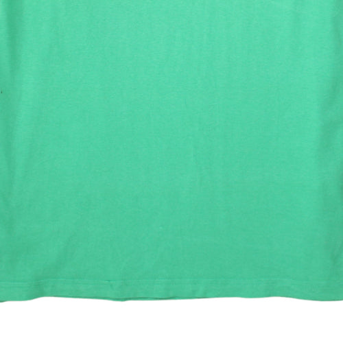 Puma Men's Green Cotton Short Sleeve Polo Shirt XL