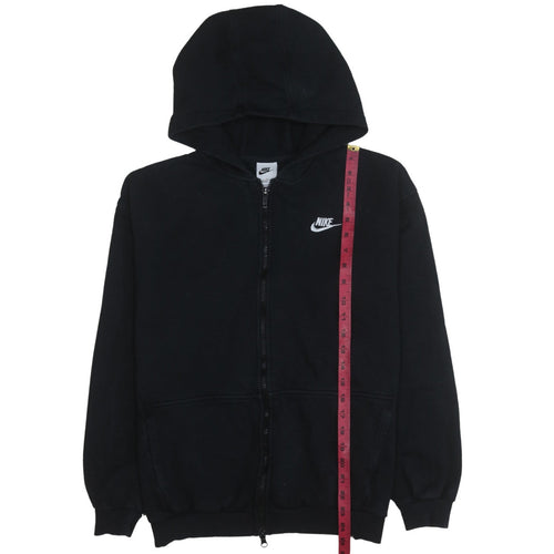Nike Boys Black Full Zip Fleece Hoodie XL Logo Hooded Sweatshirt