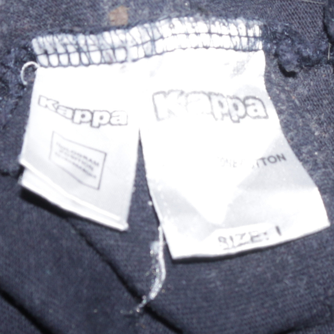 Kappa Men’s Blue Pullover Hoodie Large Logo Sportswear Cotton