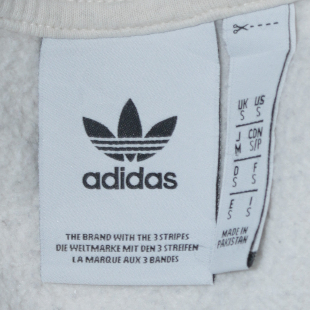 Adidas Men's White 1/2 Zip Hoodie Small Classic Sports Top