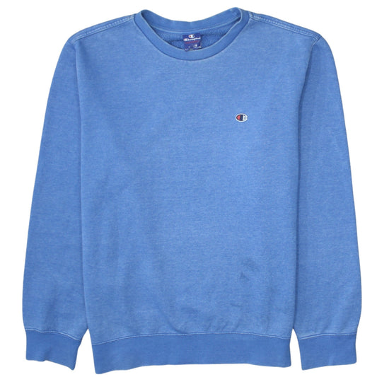 Champion Men's Blue Crew Neck Pullover Sweatshirt Large