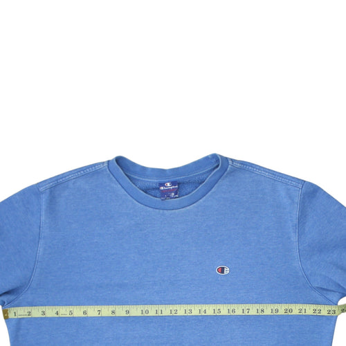 Champion Men's Blue Crew Neck Pullover Sweatshirt Large