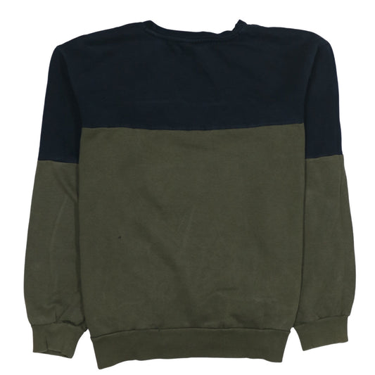 Puma Men's Green Pullover Sweatshirt M Regular Fit Logo Crew Neck