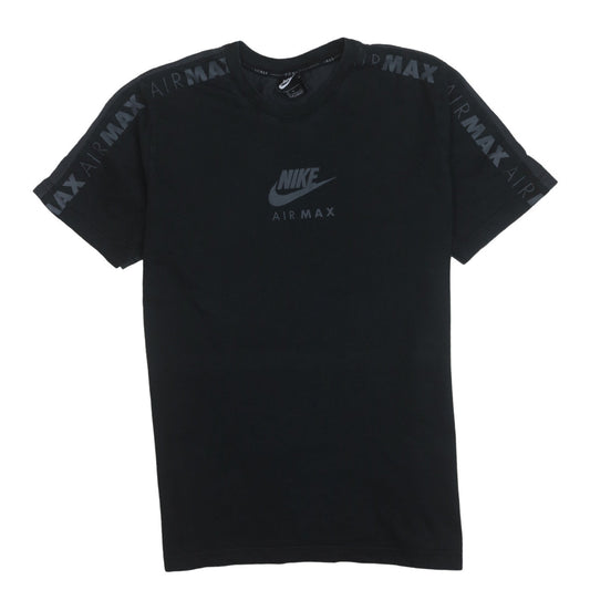 Nike Air Max Black Cotton Crew Neck Short Sleeve Men's T-Shirt L