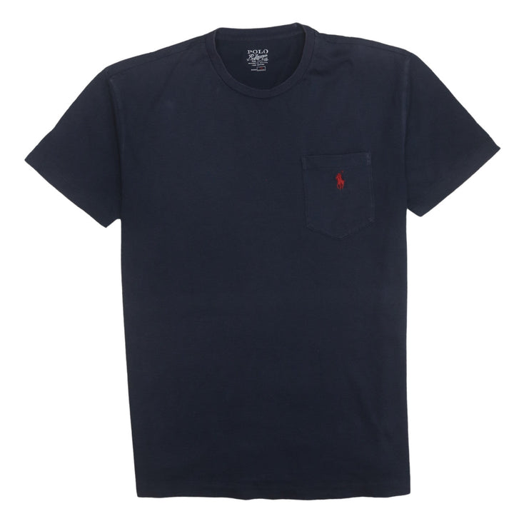 Ralph Lauren Men's Navy Blue Cotton Crew Neck T-Shirt Size S