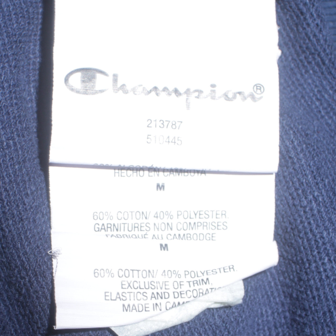 Champion Men's Blue Medium Logo Pullover Sweatshirt