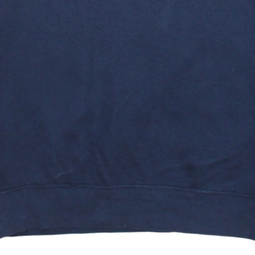 Champion Men's Blue Medium Logo Pullover Sweatshirt