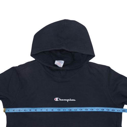 Champion Men's Black Pullover Hoodie L Embroidered Logo Sportswear