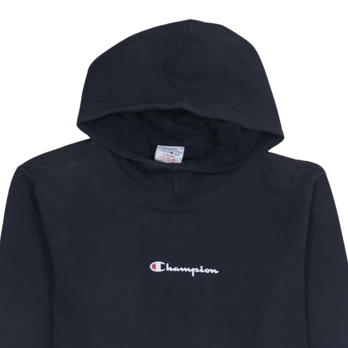 Champion Men's Black Pullover Hoodie L Embroidered Logo Sportswear