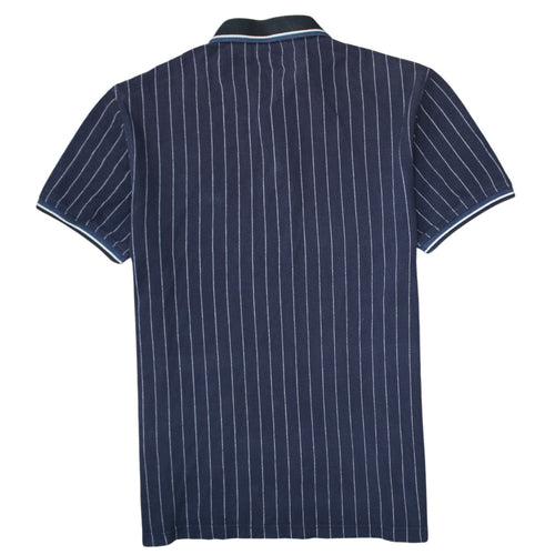 Levi's Men's Navy Striped Cotton Polo Shirt Size L Classic Fit