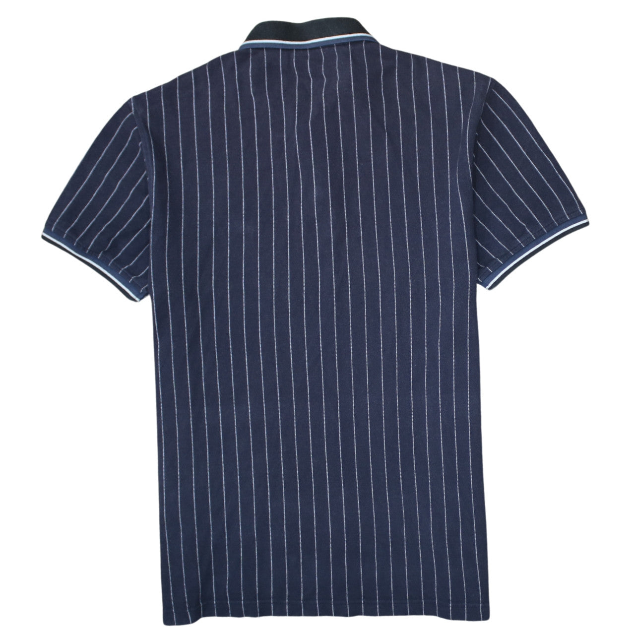 Levi's Men's Navy Striped Cotton Polo Shirt Size L Classic Fit