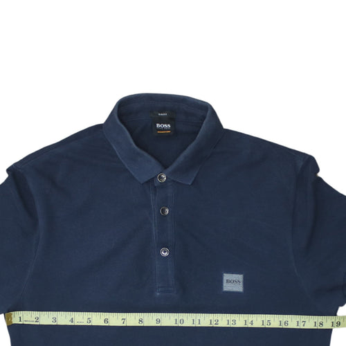 Hugo Boss Men's Blue Slim Fit Short Sleeve Polo Shirt M