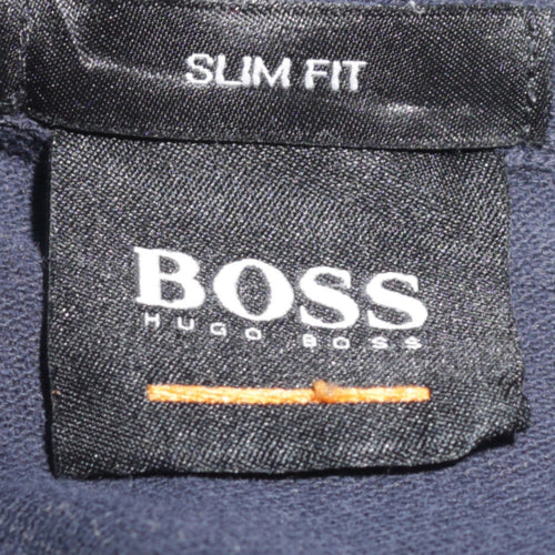 Hugo Boss Men's Blue Slim Fit Short Sleeve Polo Shirt M