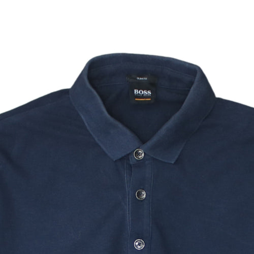 Hugo Boss Men's Blue Slim Fit Short Sleeve Polo Shirt M