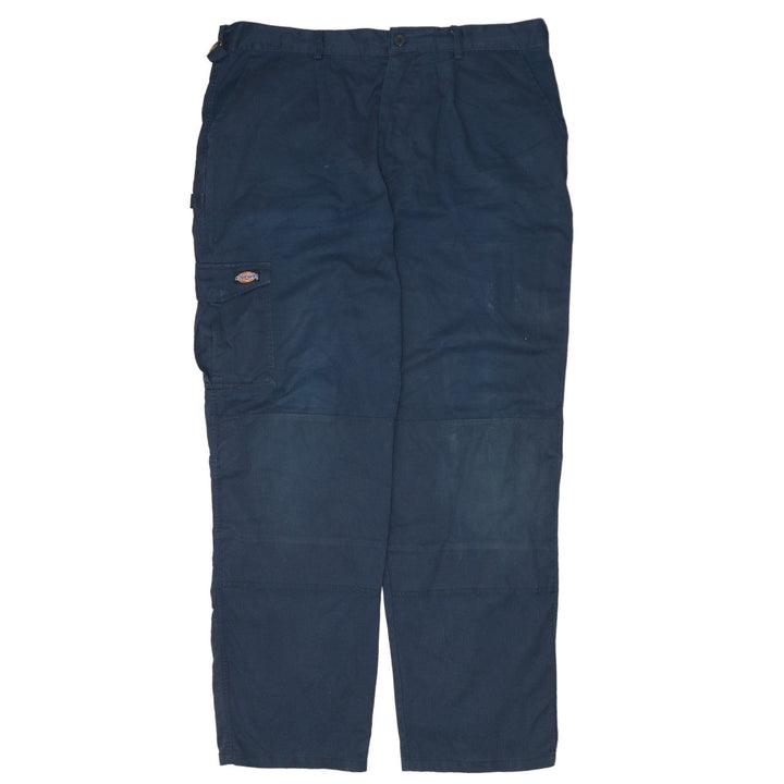 Dickies Redhawk Men Blue Cargo Workwear Trousers 40 Regular Cotton Blend