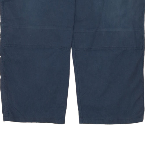 Dickies Redhawk Men Blue Cargo Workwear Trousers 40 Regular Cotton Blend
