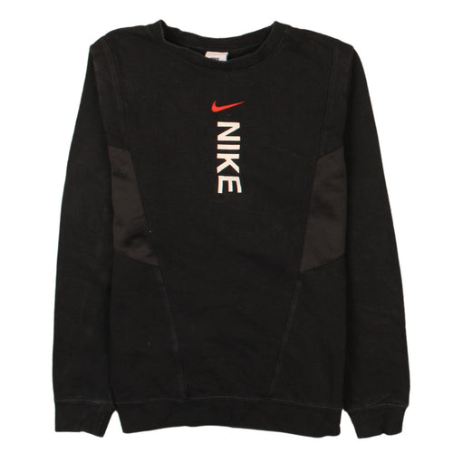 Nike Boys Black XL Pullover Fleece Sweatshirt with Logo Graphic