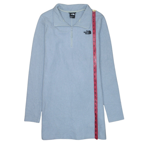 The North Face Womens Light Blue Fleece Pullover Sweatshirt L