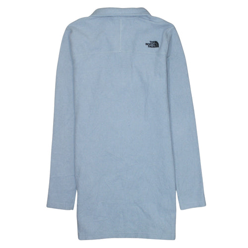 The North Face Womens Light Blue Fleece Pullover Sweatshirt L