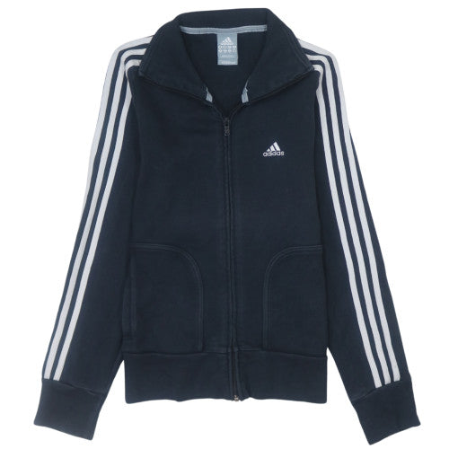 Adidas Women's Blue Track Jacket Size 12 Full Zip Sportswear