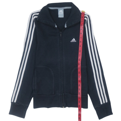 Adidas Women's Blue Track Jacket Size 12 Full Zip Sportswear