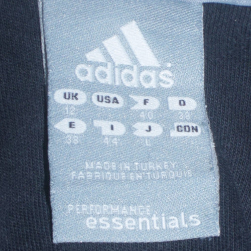 Adidas Women's Blue Track Jacket Size 12 Full Zip Sportswear