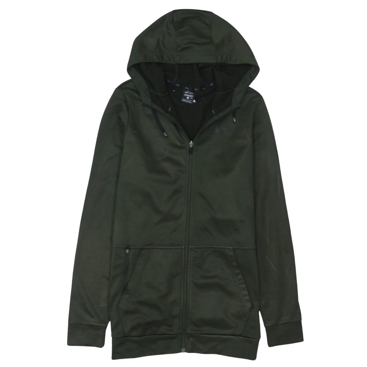 Nike Men's Green Dri-FIT Full Zip Hoodie Size L