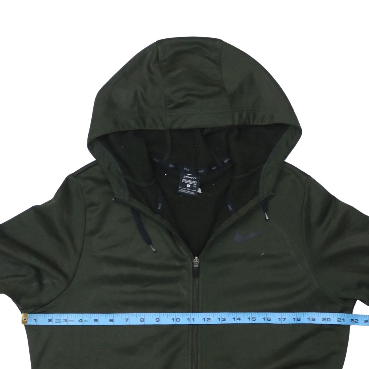 Nike Men's Green Dri-FIT Full Zip Hoodie Size L