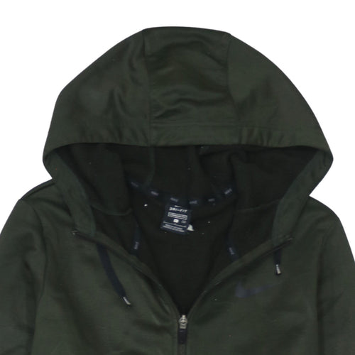 Nike Men's Green Dri-FIT Full Zip Hoodie Size L
