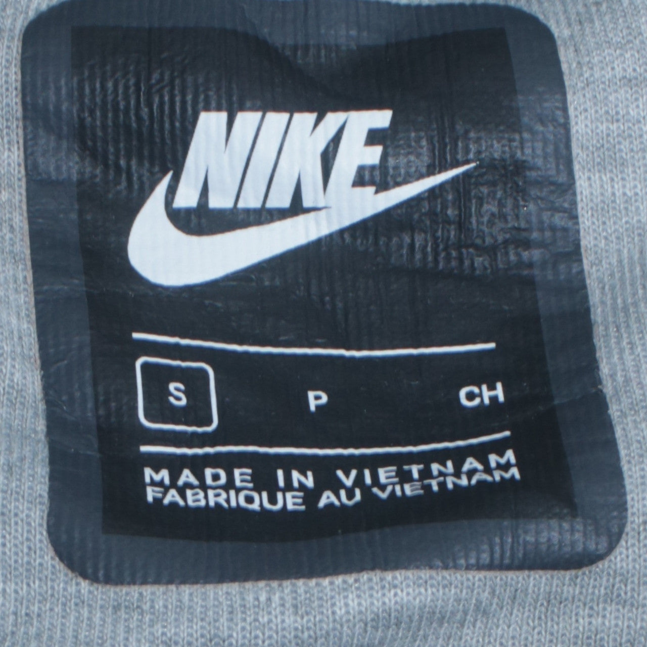 Nike Men's Grey Small Pullover Crew Neck Sweatshirt Zip Pocket