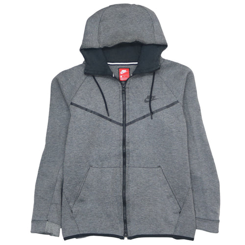 Nike Mens Grey Full Zip Hoodie L Sportswear Fleece Jacket