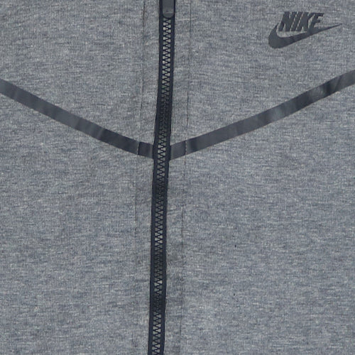 Nike Mens Grey Full Zip Hoodie L Sportswear Fleece Jacket