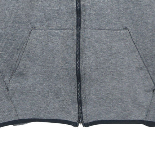 Nike Mens Grey Full Zip Hoodie L Sportswear Fleece Jacket