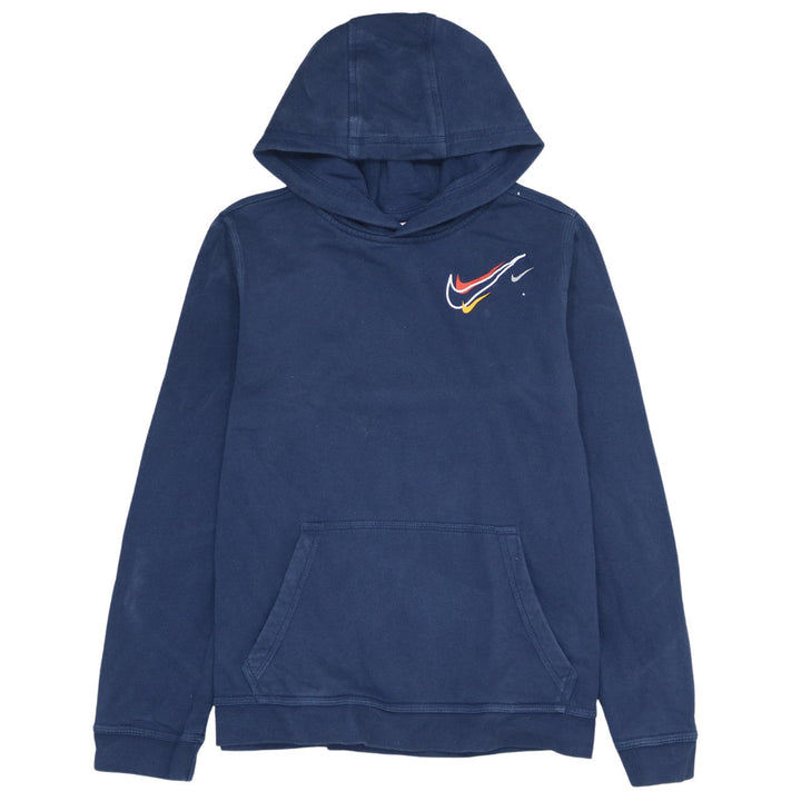 Nike Boys Blue Pullover Hoodie XL Fleece Casual Graphic Sportswear