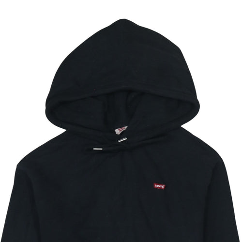 Levi's Mens Black Pullover Hoodie XS Cotton Fleece Sweatshirt