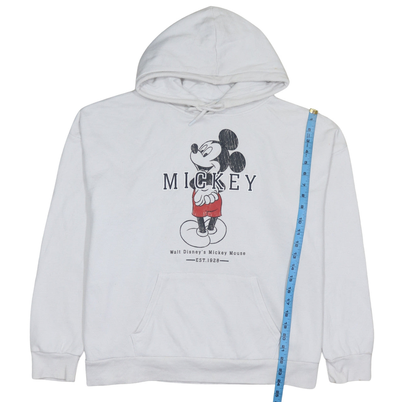 Disney Primark Women's White Mickey Mouse Pullover Hoodie XL