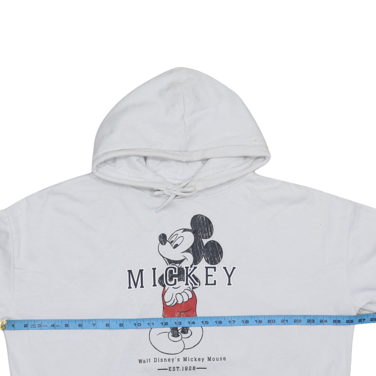 Disney Primark Women's White Mickey Mouse Pullover Hoodie XL