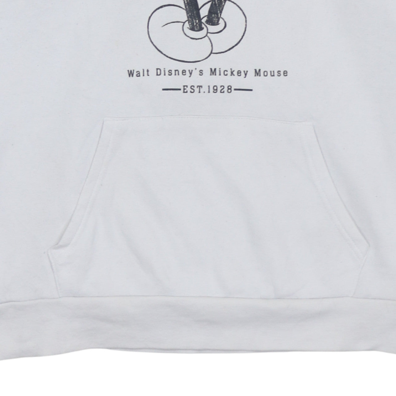 Disney Primark Women's White Mickey Mouse Pullover Hoodie XL