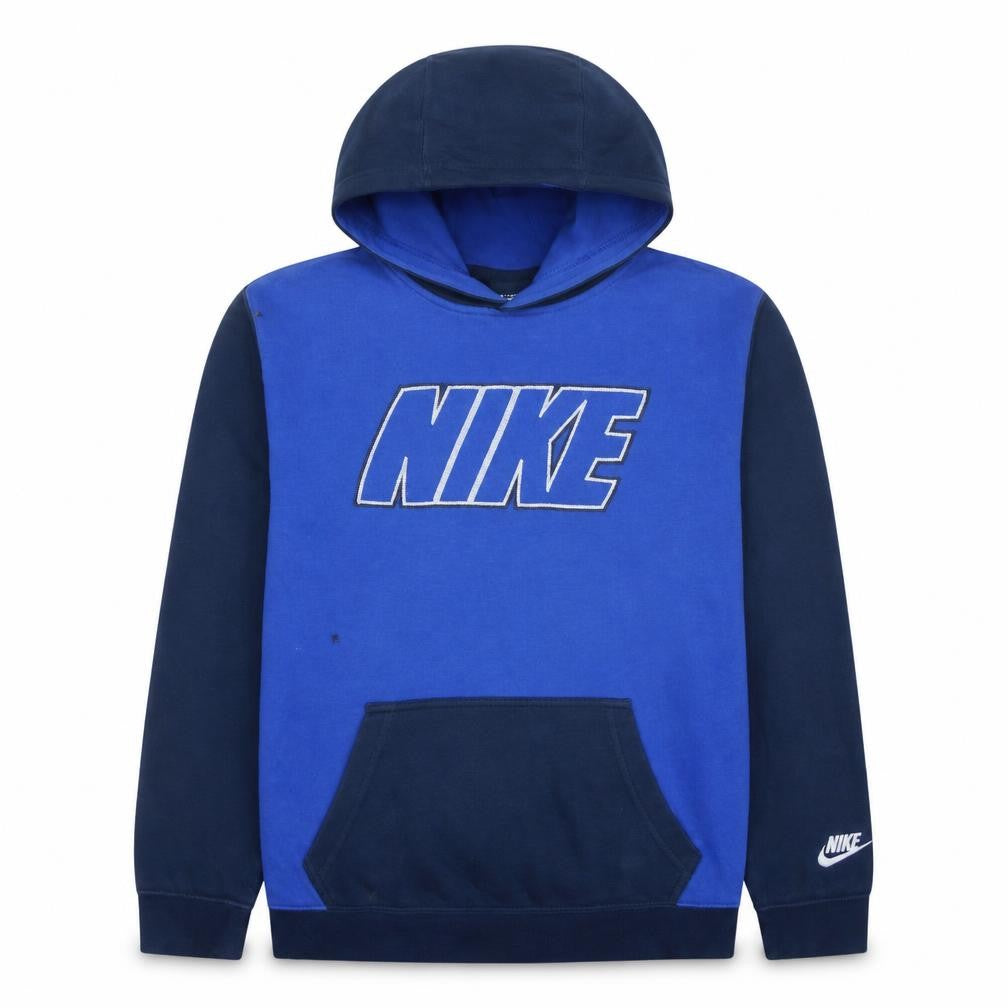 Nike Boys Blue Pullover Hoodie XL 13-15 Years Graphic Logo Fleece