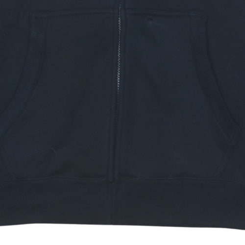 Puma Men's Black Full Zip Hoodie XL Logo Fleece Sweatshirt