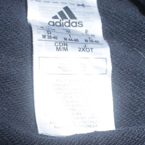 Adidas Womens Black Camouflage Logo Pullover Hoodie Size M