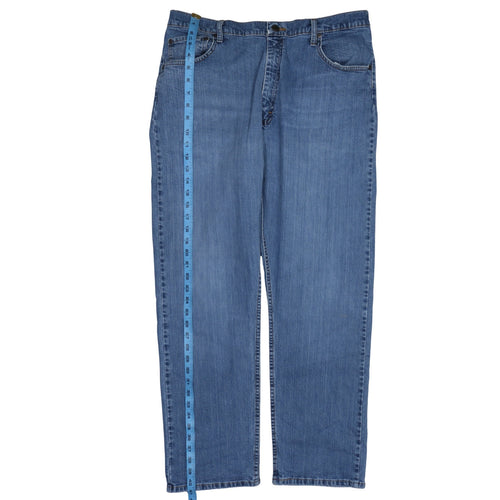 Wrangler Men's Blue Relaxed Fit Straight Denim Jeans 38W x 30L