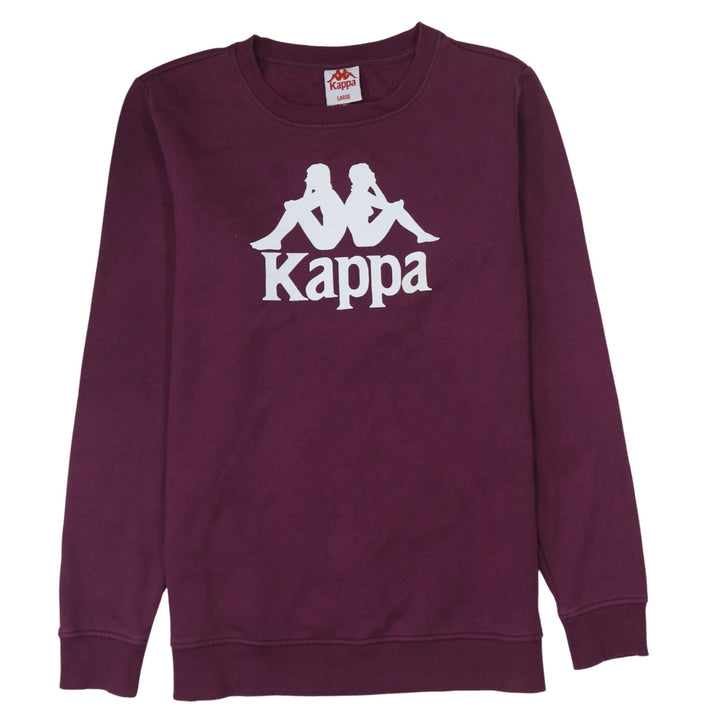 Kappa Men's Purple Logo Crew Neck Sweatshirt Size L