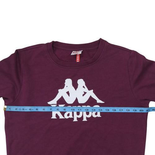 Kappa Men's Purple Logo Crew Neck Sweatshirt Size L