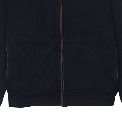 Hugo Boss Men's Black XL Basic Full Zip Cotton Activewear Jacket